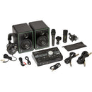 Mackie Studio Bundle (3” Monitors, Monitor Controller, Headphones, & 2 Microphones)