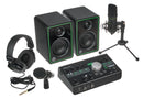 Mackie Studio Bundle (3” Monitors, Monitor Controller, Headphones, & 2 Microphones)