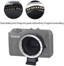 Commlite Electronic Autofocus Lens Mount Adapter for Canon EF-Mount Lens to EF-M-Mount Camera