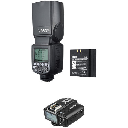 Godox VING V860IIO TTL Li-Ion Flash with X1T-O TTL Trigger Kit for Olympus/Panasonic Cameras