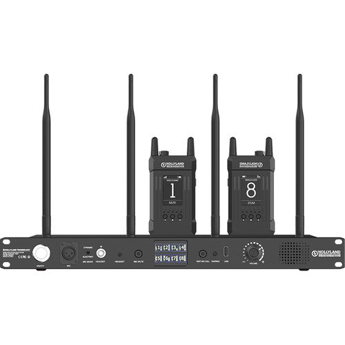 Hollyland Syscom 1000T-4B Full-Duplex Intercom System with Four Beltpacks and Headsets