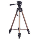 WeiFeng WT3770 Portable Lightweight Aluminum Alloy Tripod for DSLR SLR Camera - CHAMPAGNE