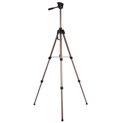 WeiFeng WT3770 Portable Lightweight Aluminum Alloy Tripod for DSLR SLR Camera - CHAMPAGNE