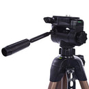 WeiFeng WT3770 Portable Lightweight Aluminum Alloy Tripod for DSLR SLR Camera - CHAMPAGNE