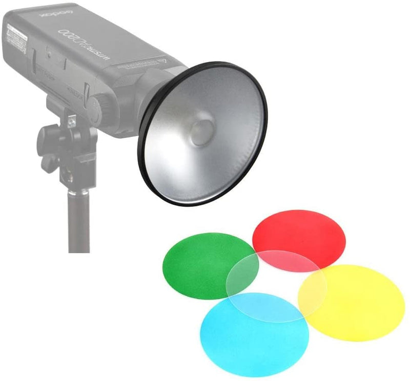 Godox AD-M Reflector with Soft Diffuser and Photography Color Filter Pack for Witstro Flash AD200 AD180 AD360 AD360II