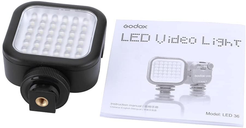 Godox LED36 Video Light 36 LED Lights for DSLR Camera Camcorder mini DVR