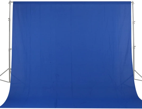 Blue Photo/Video Cloth Backdrop (Wide) - Rental