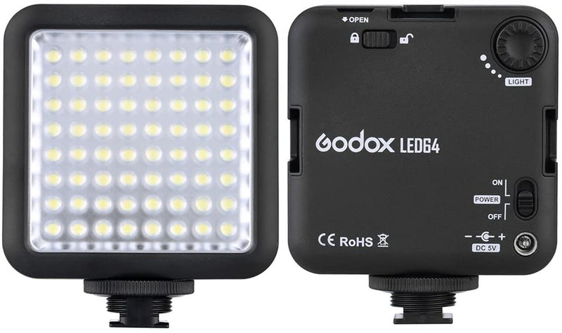 Godox LED 64 Video Lamp bright Light for Portable Digital Camera Camcorder DV