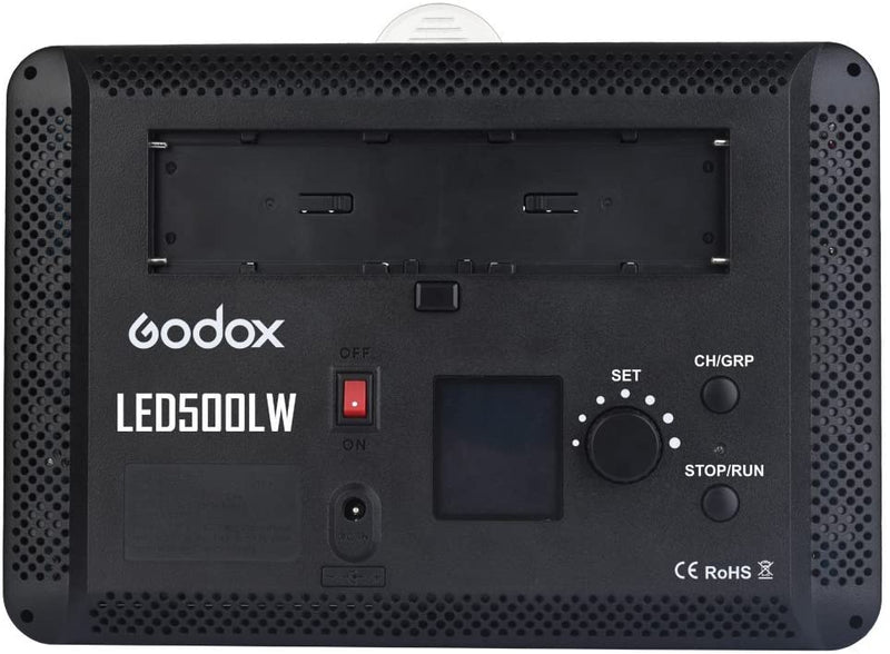 Godox LED500LY LED Video Light Panel with Remote Control + 2X 6600mAh Battery + 2X Charger