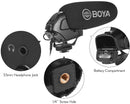 Boya BY-BM3031 On-Camera Supercardioid Shotgun Microphone