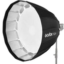 Godox P120H 48" Deep Parabolic Softbox for Studio Video Flash Light, Bowens Mount, Hi-Temperature Resistant