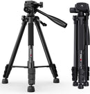 Kingjoy Lightweight Flip Lock Video Tripod VT-860 with Three-Way Head