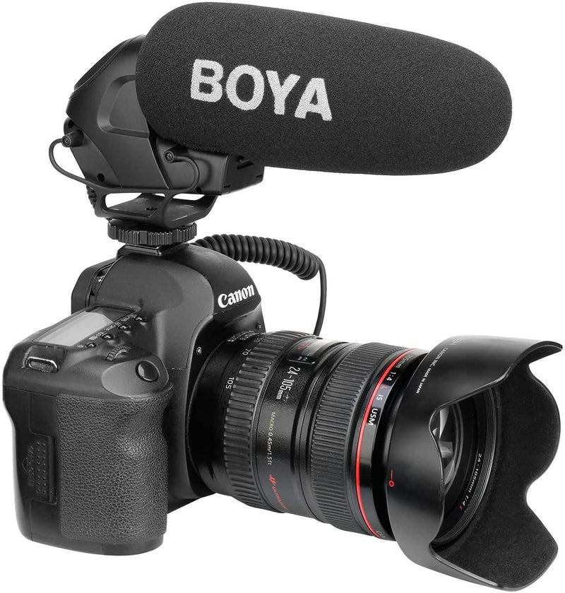 Boya BY-BM3030 On-Camera Supercardioid Shotgun Microphone