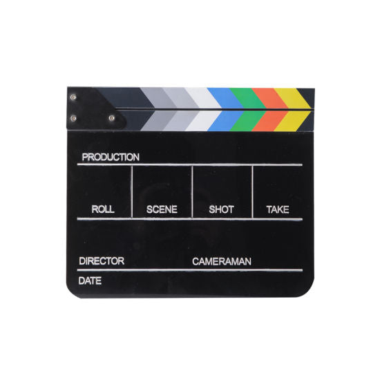 E-Image ECB-02 Black Clapper Board with Colour Sticks