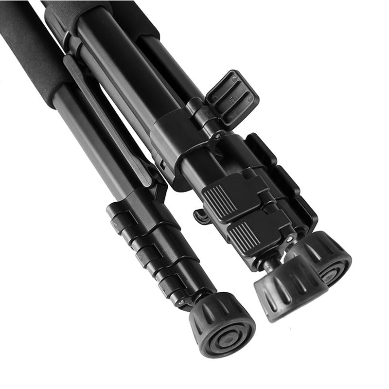 Kingjoy Lightweight Flip Lock Video Tripod VT-860 with Three-Way Head