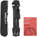 Kingjoy Lightweight Flip Lock Video Tripod VT-860 with Three-Way Head