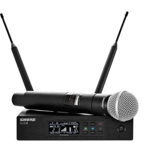 Shure QLXD24/SM58 Digital Wireless Handheld Microphone System with SM58 Capsule (G50: 470 to 534 MHz) (Rental)